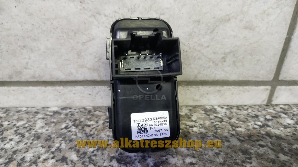 Opel Insignia B hátsó ablakemelő kapcsoló 23343983 2. kép