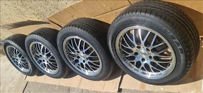 Eladó DOTZ Mugello 16" ET35 szett, 5x114.3, 205/55 újszerű Goodyear Efficientgrip  nyári gumival 