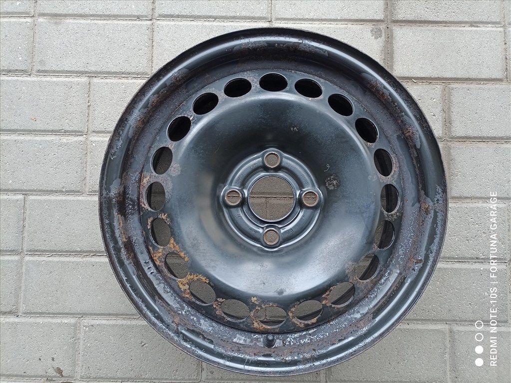 4x100 15" Opel használt lemezfelni garnitúra+TPMS (643) 5. kép