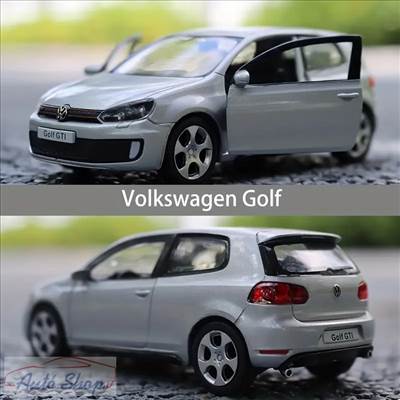 MAKEDA VW GOLF 6 VI - 1:36 1/36 GTI Ezüst modellautó modell autó Minőségi termék