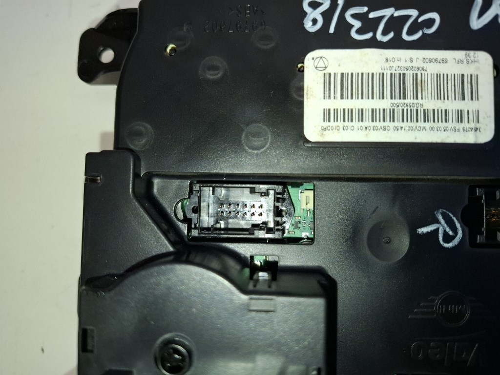 Mini cooper (R56) fûtéskapcsoló (fûtés kapcsoló) 3454079 5. kép