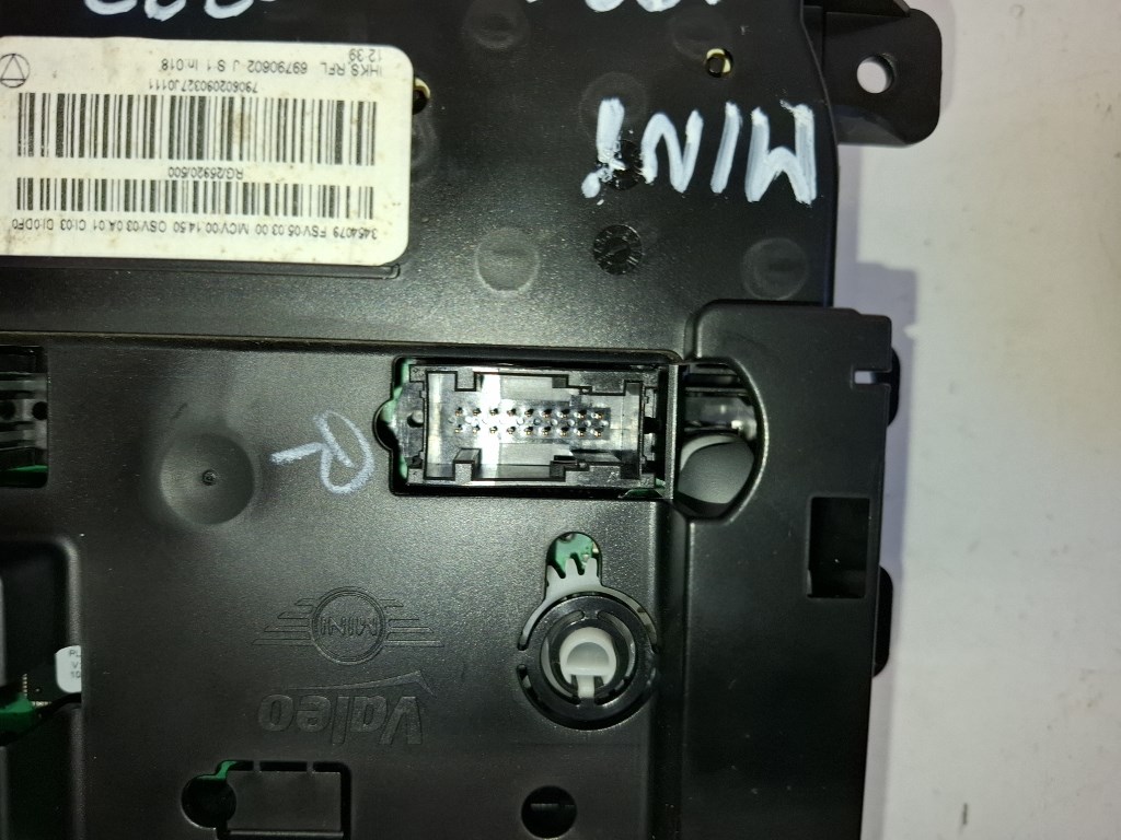 Mini cooper (R56) fûtéskapcsoló (fûtés kapcsoló) 3454079 6. kép