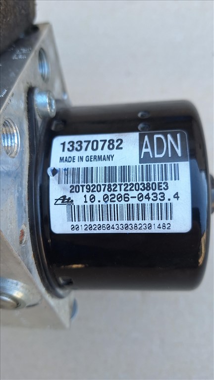 Opel Astra J Abs Vezérlő 13370782 ADN 4. kép