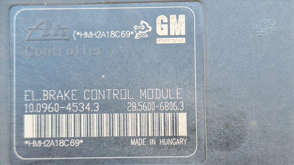 Opel Astra J Abs Vezérlő 13370782 ADN 5. kép