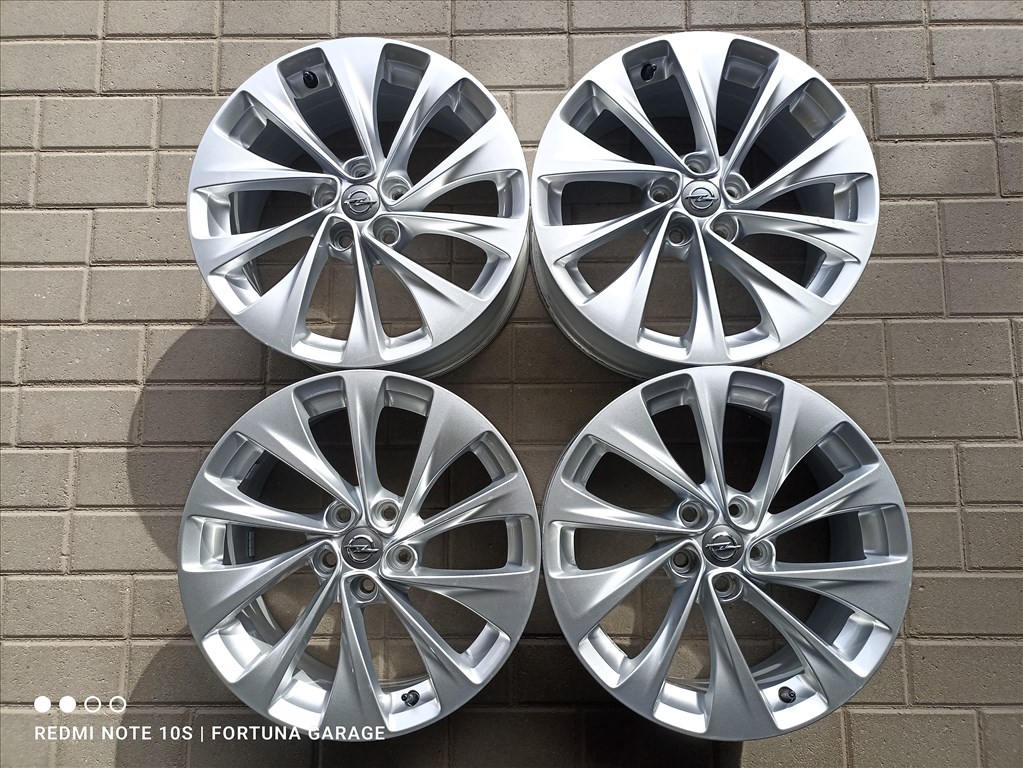 5x105 17" Opel  használt alufelni garnitúra +TPMS 1. kép