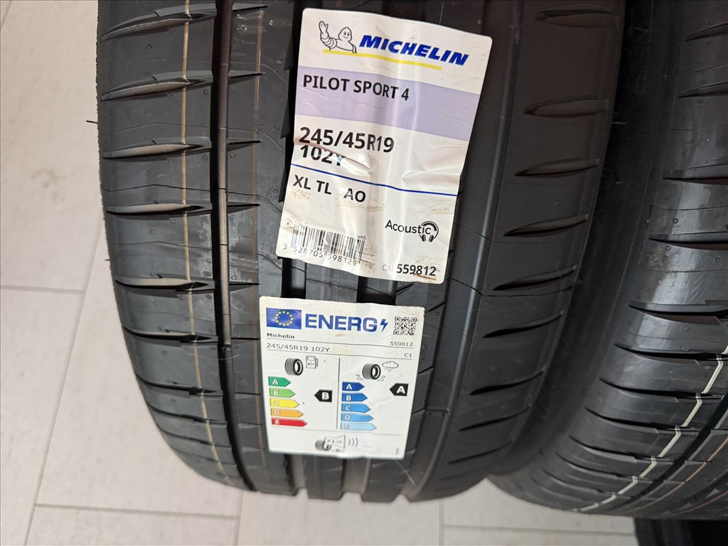 Michelin Pilot Sport 4 XL TL AO 245/45 R19 új nyári gumi garnitúra DOT24 3. kép