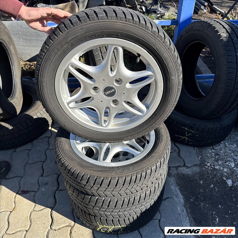 Smart gyári kerék garnitúra 3x112 4x15" ET27 + 5,5x15" ET-1 ⌀57,1 alufelni + 145/65 R15 / 175/55 R15 1. kép