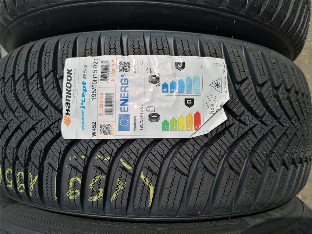 195/50 R15 ÚJ!! Hankook téli gumi 90000ft a 4db/159/ 1. kép