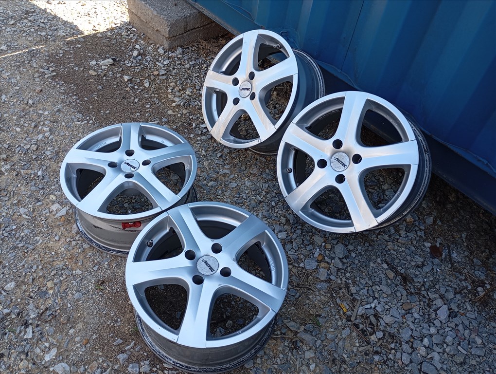 4 db Autec Citroen Peugeot alufelni 4x108 7X16 ET28 65,1 mm keréknyomás jeladó tpms szenzorral 4. kép