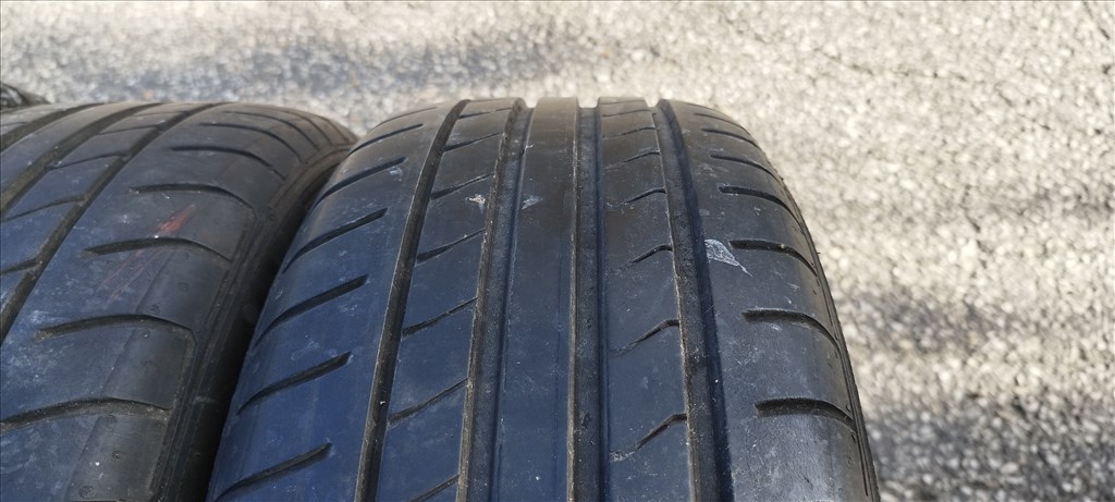  Peugeot 308 II 5x108 lyukosztású 16" gyári alufelni, 205/55 jó állapotú Dunlop nyári gumival 8. kép
