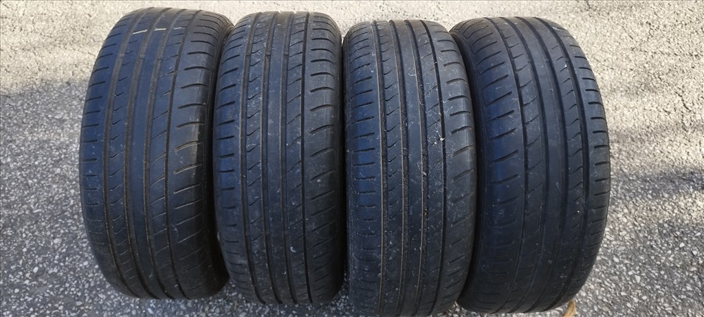  Peugeot 308 II 5x108 lyukosztású 16" gyári alufelni, 205/55 jó állapotú Dunlop nyári gumival 9. kép