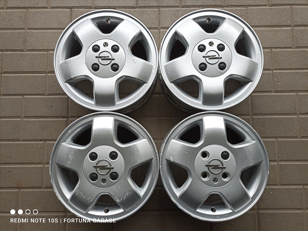 4x100 14" Opel használt alufelni garnitúra 1. kép