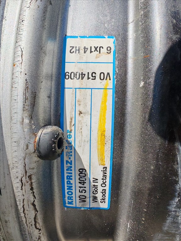  5x100 lyukosztású 6JJ 14" használt lemezfelni 3. kép