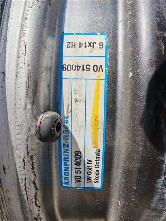  5x100 lyukosztású 6JJ 14" használt lemezfelni 4. kép