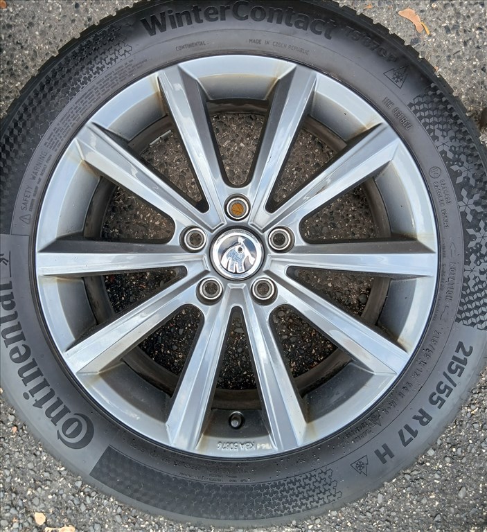 Gyári 5x112 17" újszerű, 215/55R17  újszerű Continental 2021 téli gumikkal 1. kép