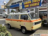 VOLKSWAGEN TRANSPORTER T3 Mentő! Teljesen felújítva restaurálva! Olvasd végig! Csere érdekel! 
