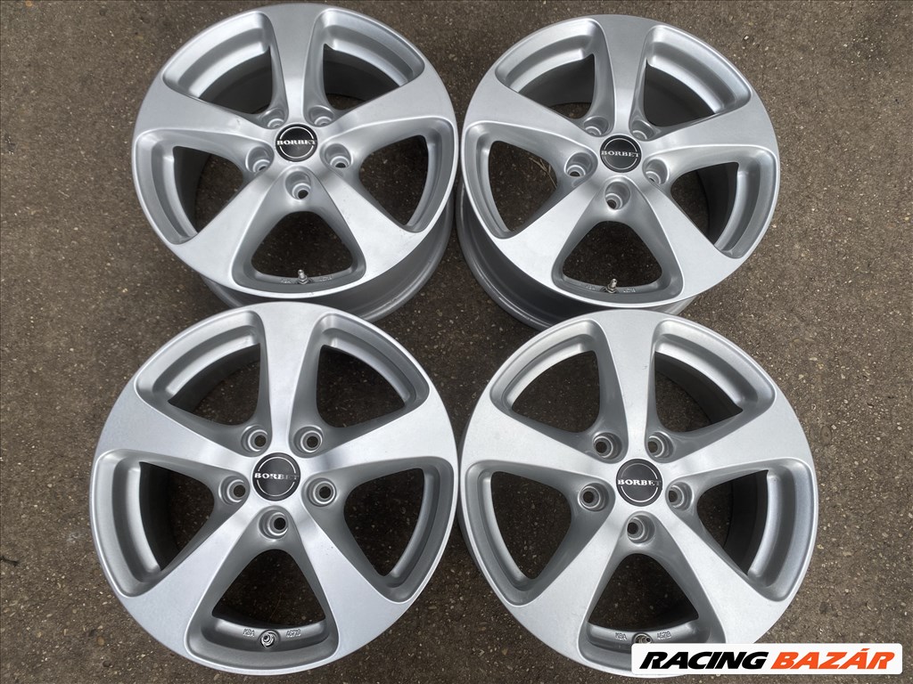 4db Borbet 16" VW - Skoda - Seat alufelni. (4111) 1. kép