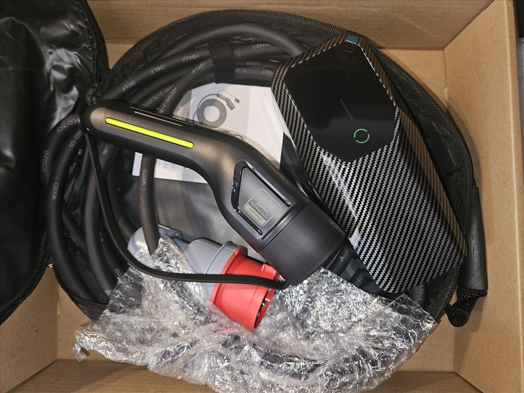 Eladó új 5m EVSE EV töltő Type 2 3 fázis (11KW) 6-16A elektromos járműhöz +táska  2. kép