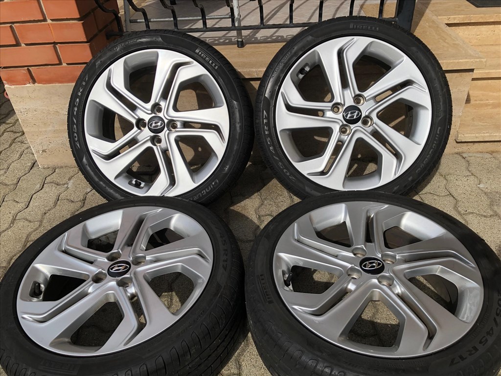 17 colos gyári Hyundai alufelni 4x100 nyári gumi 17 col 2. kép