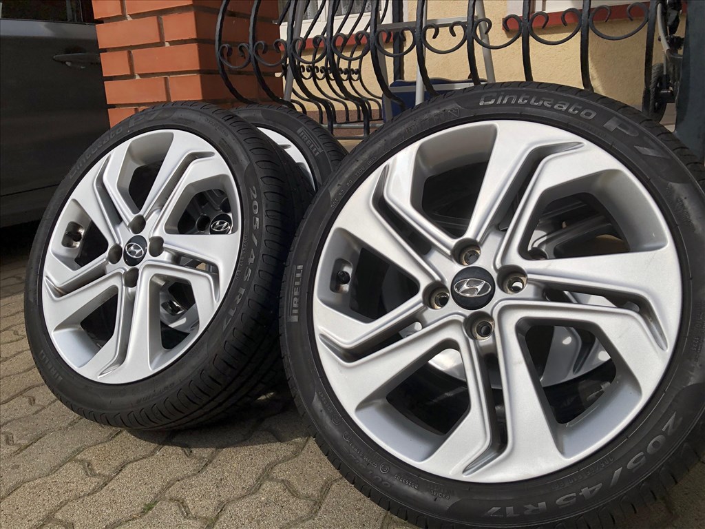 17 colos gyári Hyundai alufelni 4x100 nyári gumi 17 col 10. kép