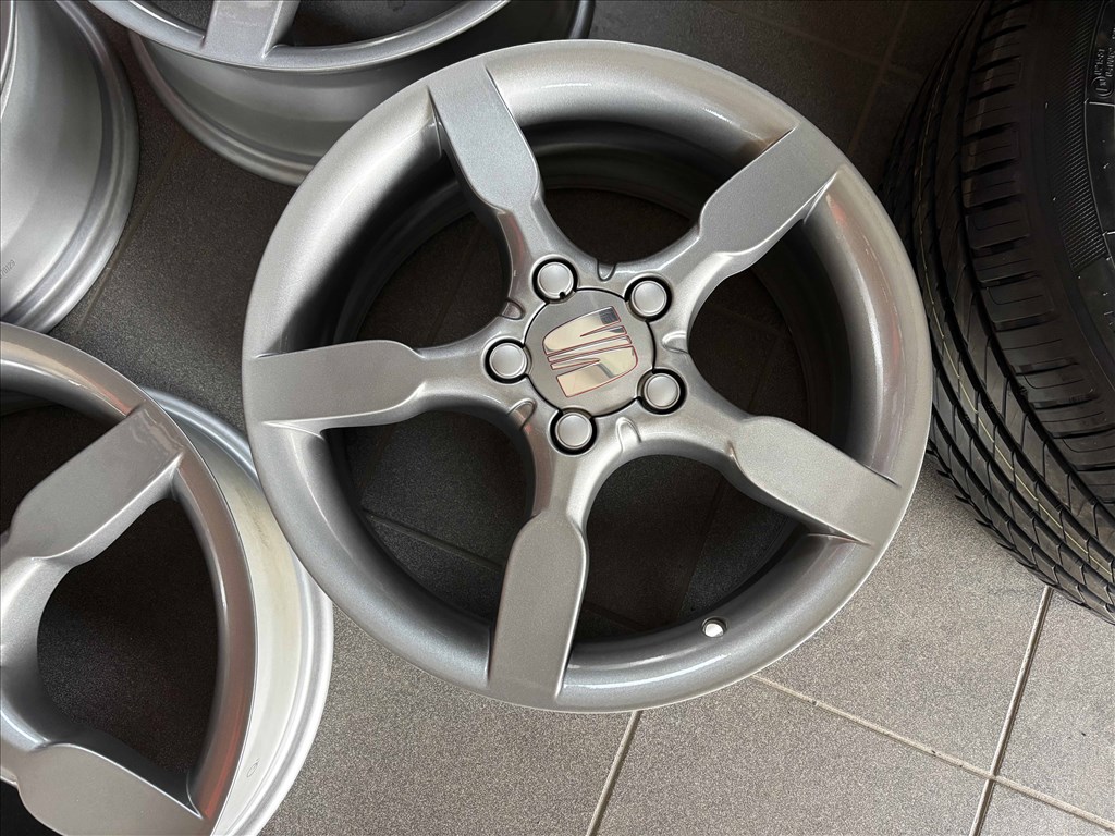 Seat 17" 5x112 gyári alufelni eladó 17 coll Toledo 5p Altea Leon 3. kép