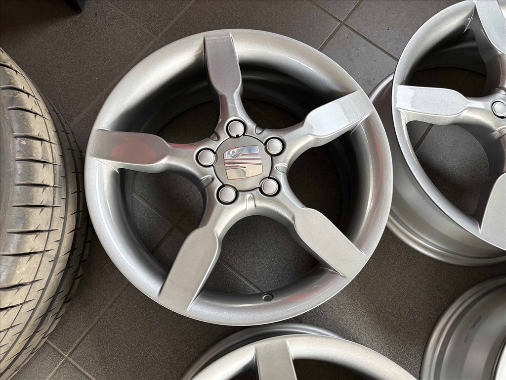Seat 17" 5x112 gyári alufelni eladó 17 coll Toledo 5p Altea Leon 4. kép