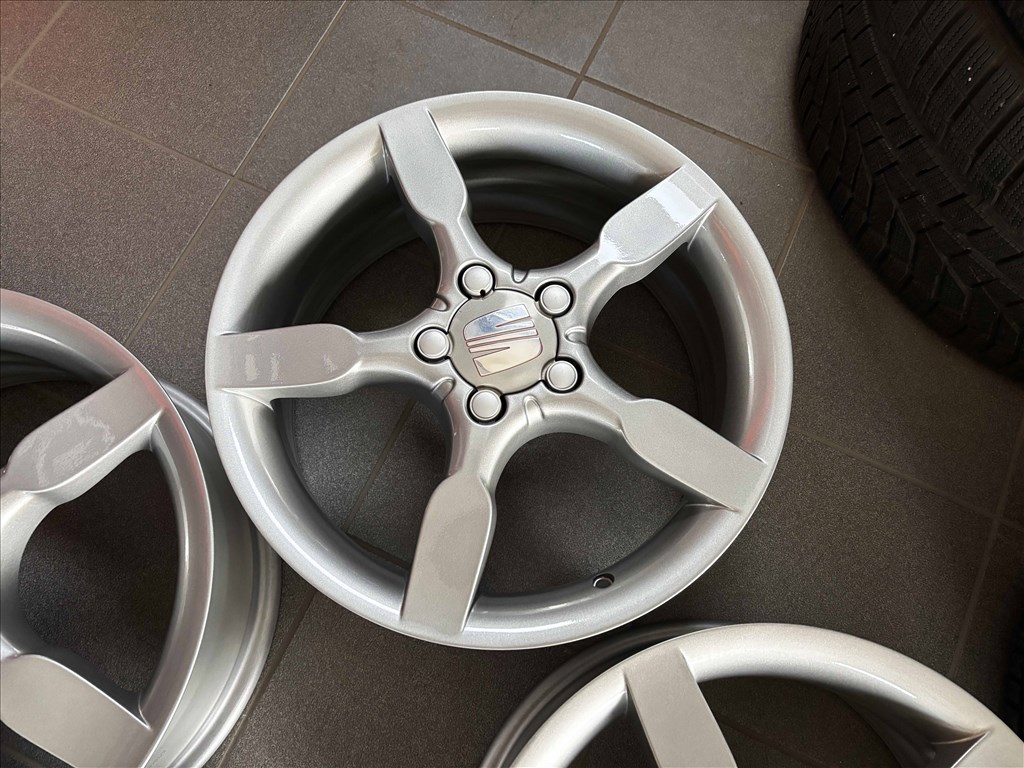Seat 17" 5x112 gyári alufelni eladó 17 coll Toledo 5p Altea Leon 5. kép
