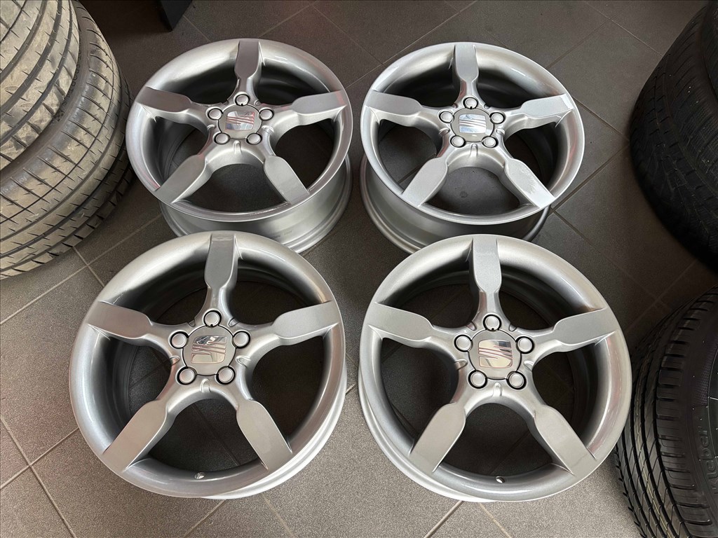 Seat 17" 5x112 gyári alufelni eladó 17 coll Toledo 5p Altea Leon 6. kép