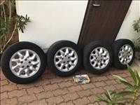 Ford gyári felni garnitúra, Focus alatt volt (15 col, jó Hankook gumik, 20 új csavar!)