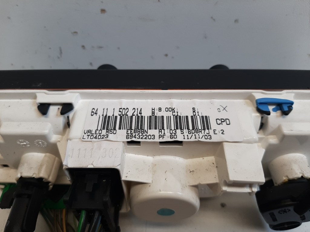 Mini cooper (R50/R53) fûtéskapcsoló (fûtés kapcsoló) 64111502214 3. kép