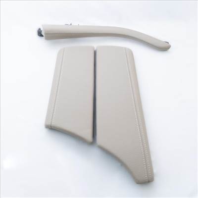 BMW F10 F11 Bőrözött könyöklő , középső kartámasz készlet - Oyster