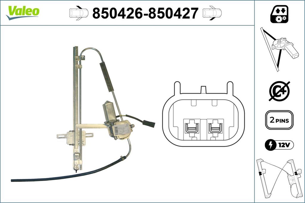 ablakemelő VALEO 850426 for TOYOTA 1. kép