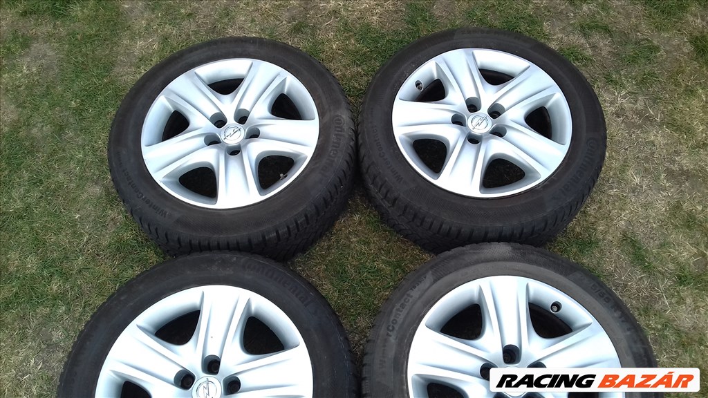 5x115 lyukosztású 7JJ 17" használt Opel (gyári felni) lemezfelni + TPMS 1. kép