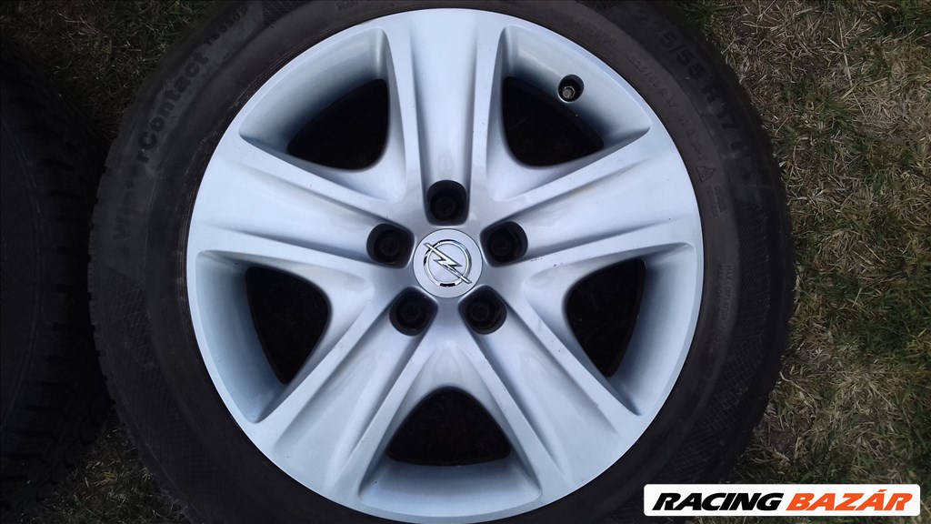  5x115 lyukosztású 7JJ 17" használt Opel (gyári felni) lemezfelni + TPMS 2. kép