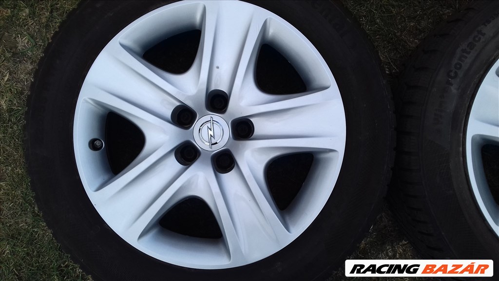  5x115 lyukosztású 7JJ 17" használt Opel (gyári felni) lemezfelni + TPMS 3. kép
