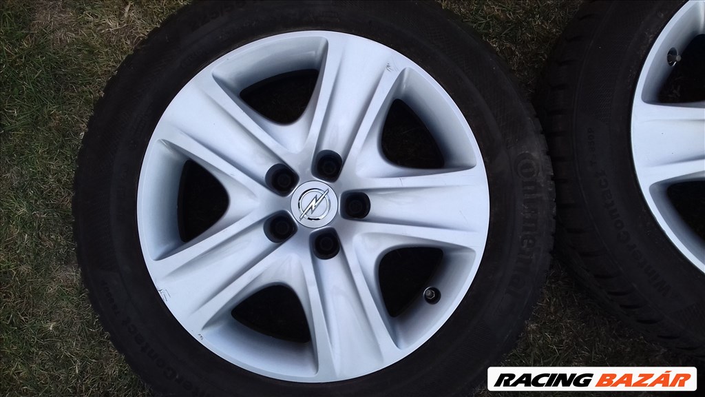  5x115 lyukosztású 7JJ 17" használt Opel (gyári felni) lemezfelni + TPMS 4. kép
