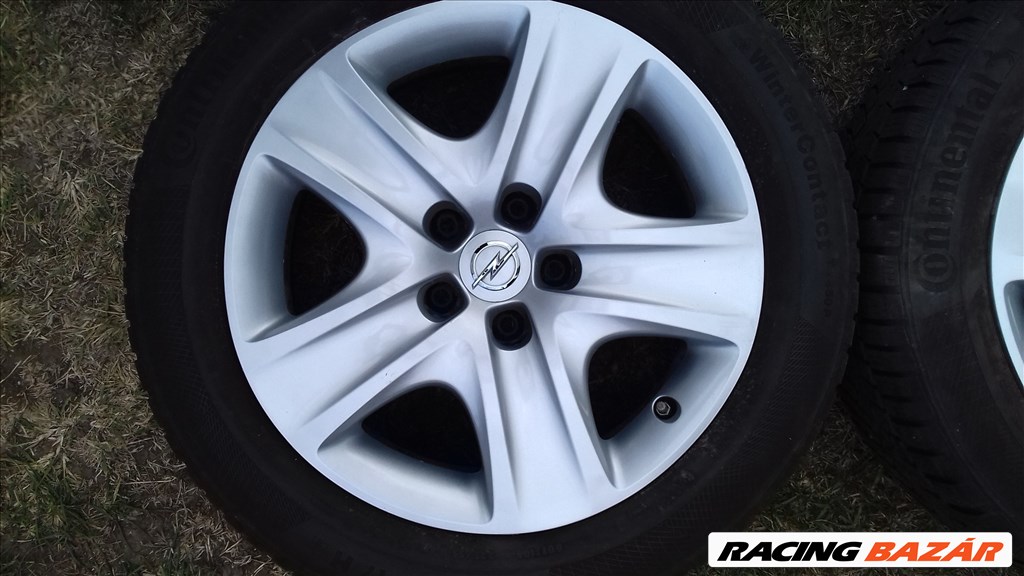  5x115 lyukosztású 7JJ 17" használt Opel (gyári felni) lemezfelni + TPMS 5. kép