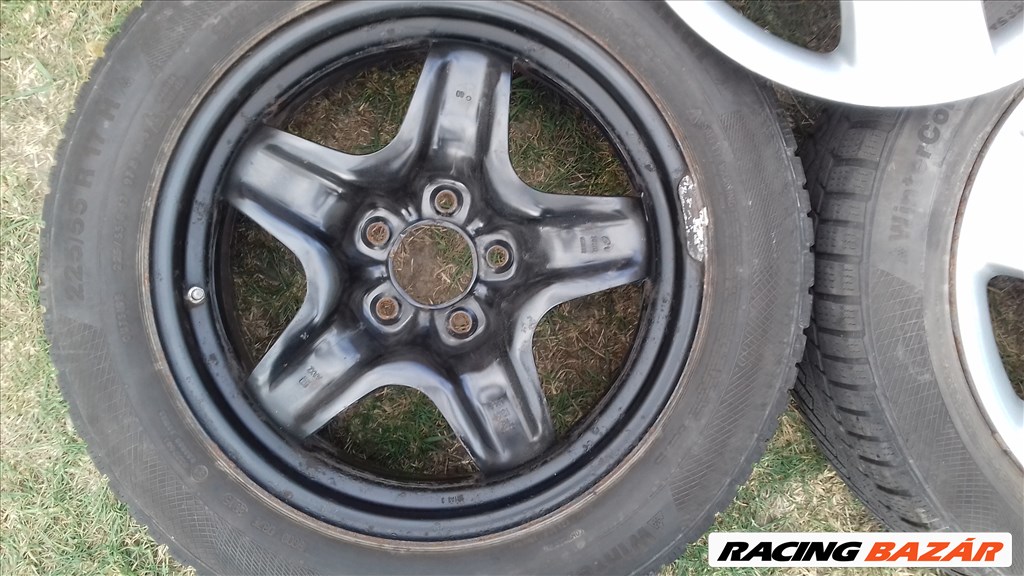  5x115 lyukosztású 7JJ 17" használt Opel (gyári felni) lemezfelni + TPMS 6. kép