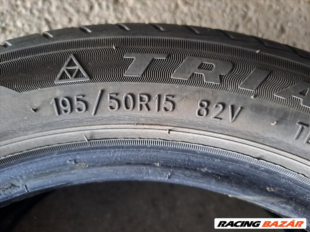 4db 195/50 R15 Triangle nyári gumi eladó!!! ára! 5000Ft/db Állapota: 6mm minta 6. kép