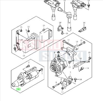 Suzuki Carry GA413 önindító 31100-77A00
