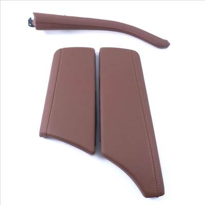 BMW F10 F11 Bőrözött könyöklő , középső kartámasz készlet - Fahéj barna