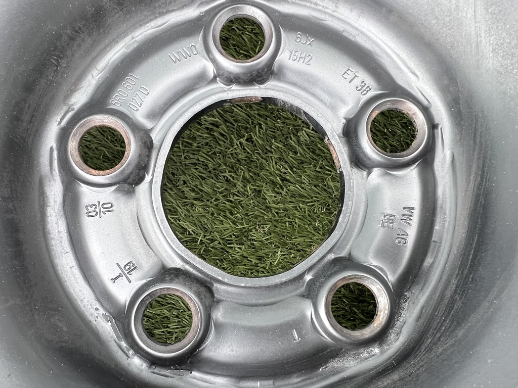 5x100 15" Volkswagen gyári lemezfelni 6Jx15h2 ET38 6. kép