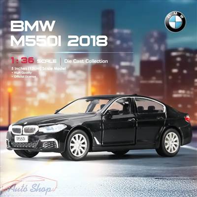 BMW G30 M550I - 1:36 1/36 Fekete modellautó modell autó Minőségi termék