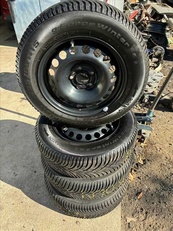  15" 5x105 Opel, Chevrolet lemezfelni szett téligumikkal +TPMS! 1. kép