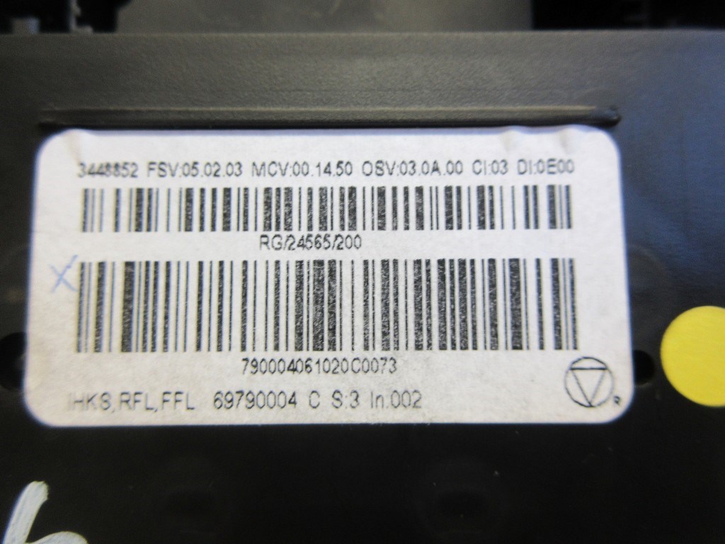 Mini cooper (R56) fûtéskapcsoló (fûtés kapcsoló) 69797002 3. kép