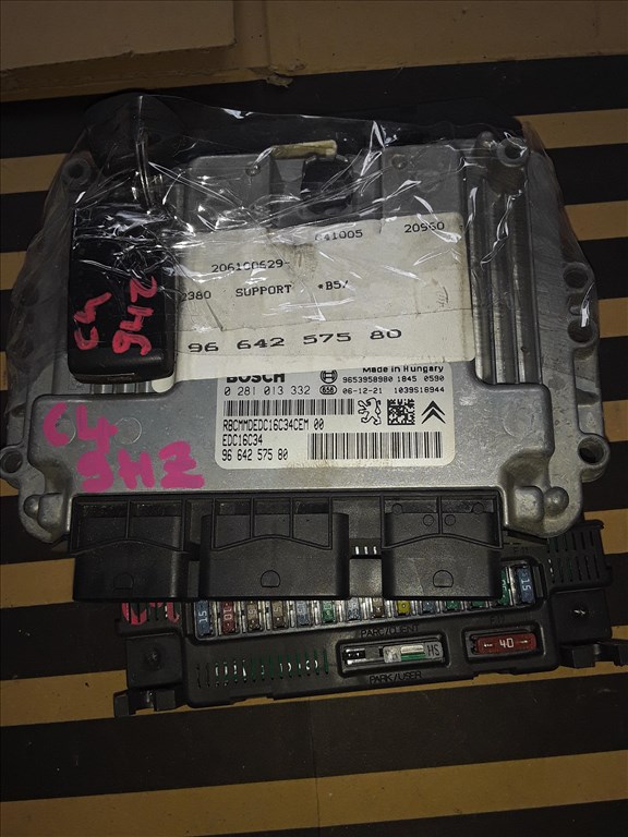 Citroen C4 1.6 HDI ECU BSI EDC16C34 9664257580 1. kép