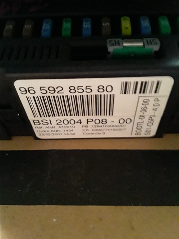 Citroen C4 1.6 HDI ECU BSI EDC16C34 9664257580 3. kép