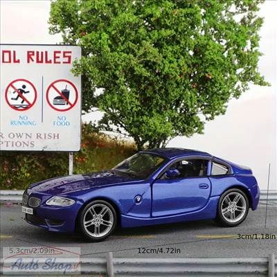 BURAGO BMW Z4 - 1:32 1/32 Kék modellautó modell autó Minőségi termék