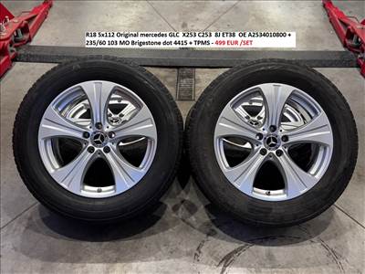 R18 5x112 Original mercedes GLC X253 C253 8J ET38 OE A2534010800  +TPMS 