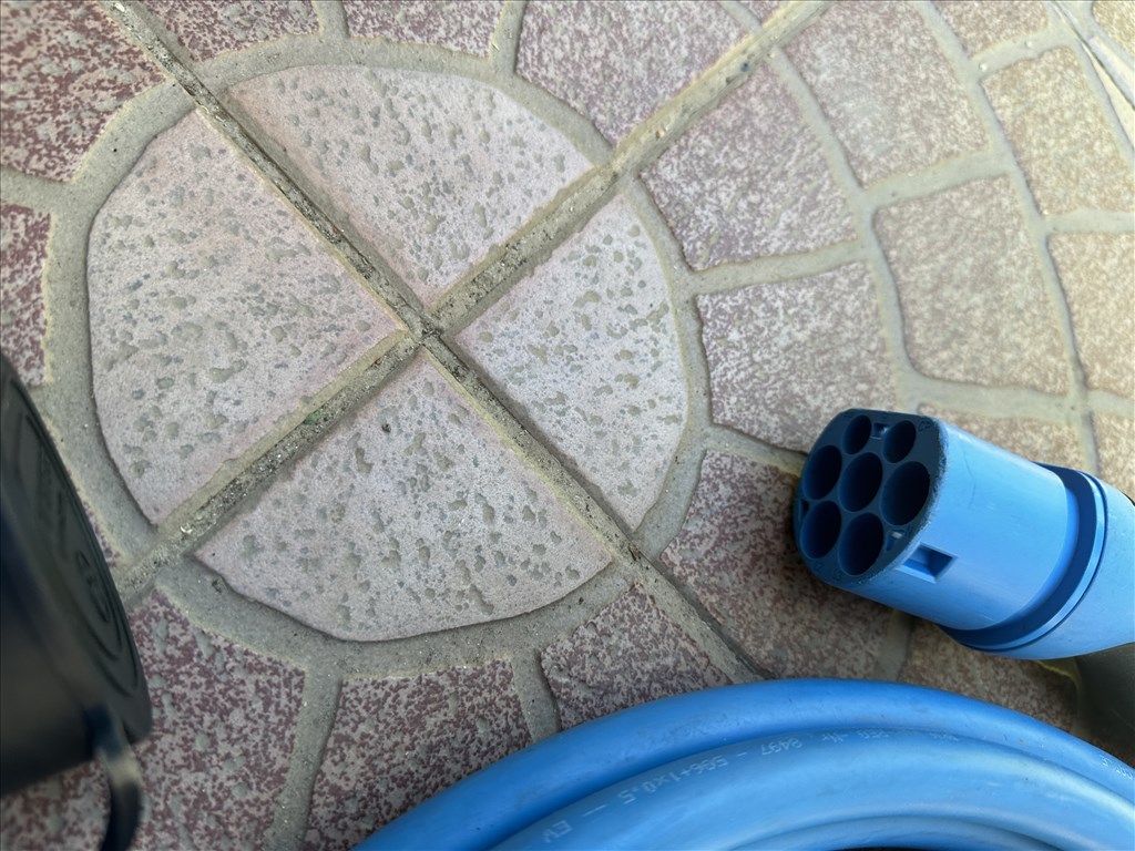 Type 2 utcai töltő kábel gyári 7,5 méteres 3X32A 22KW Mennekes 60e PN/SN: 36247 4. kép